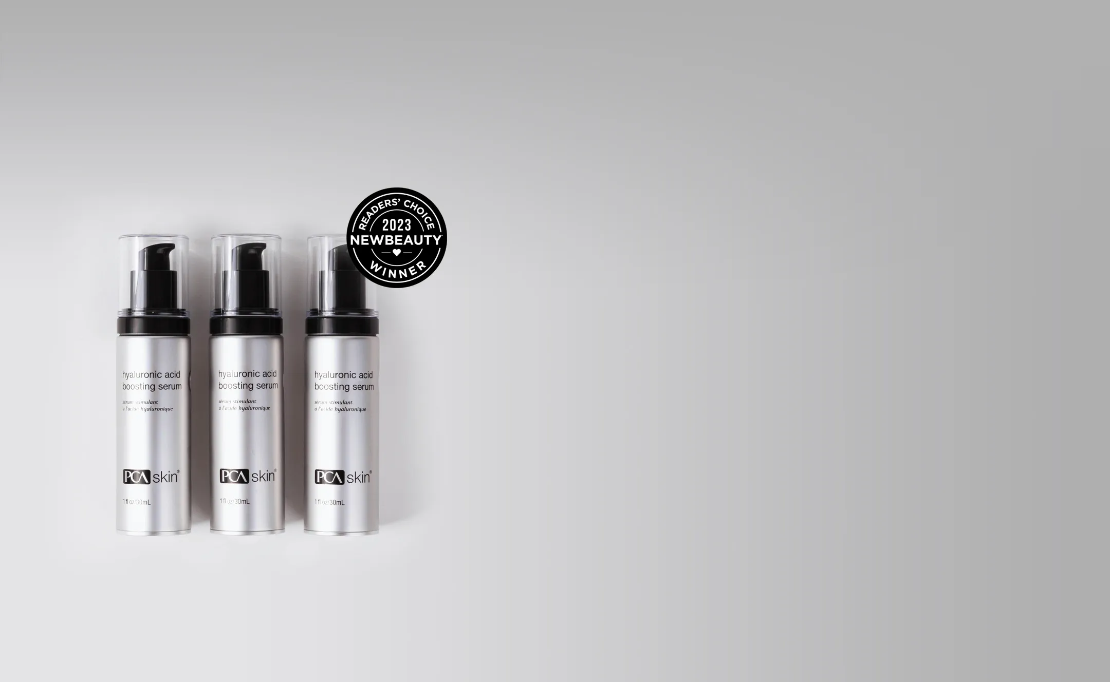 3 Bottles of Hyaluronic Acid Boosting Serum with Reader's Choice 2023 NEWBEAUTY Winner Award