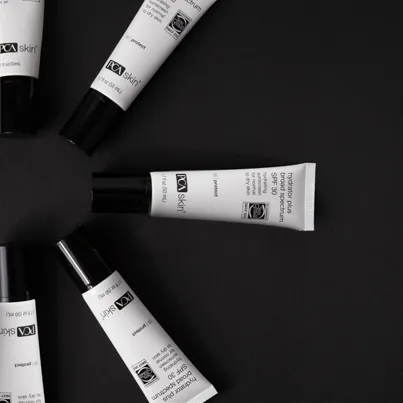 Multiple Bottle shot fanned out of our Hydrator Plus Broad Spectrum SPF 30 